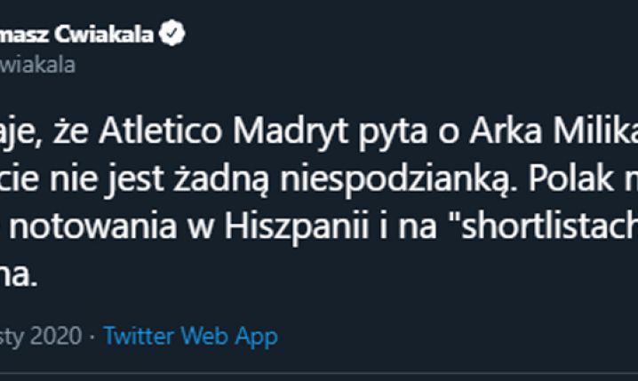 Atletico Madryt pyta o Arkadiusza Milika!